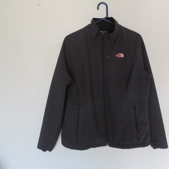 The North Face Women's Grey Jacket With Pink Logo - Picture 1 of 6